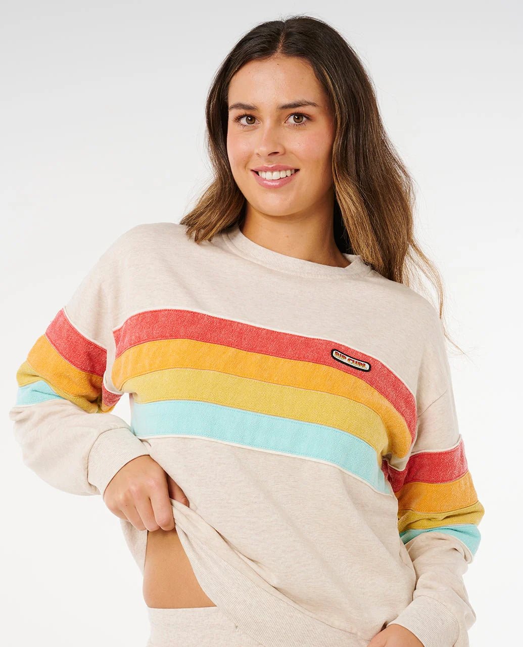 SURF REVIVAL RELAXED CREW - Rip Curl0BEWFL-OATMEAL-XS