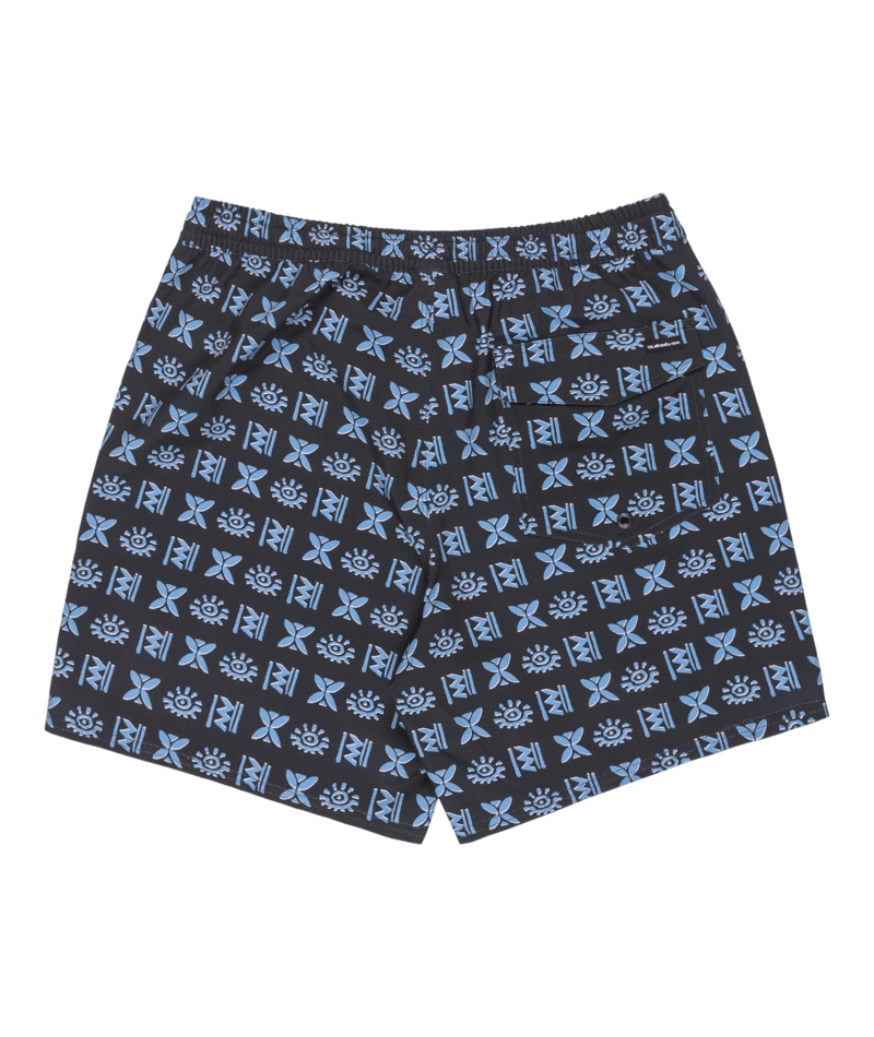 SURFSILK STRAIGHT VOLLEY 17NB - QuiksilverEQYJV04131 - BLACK ETCHED IN STONE - XS