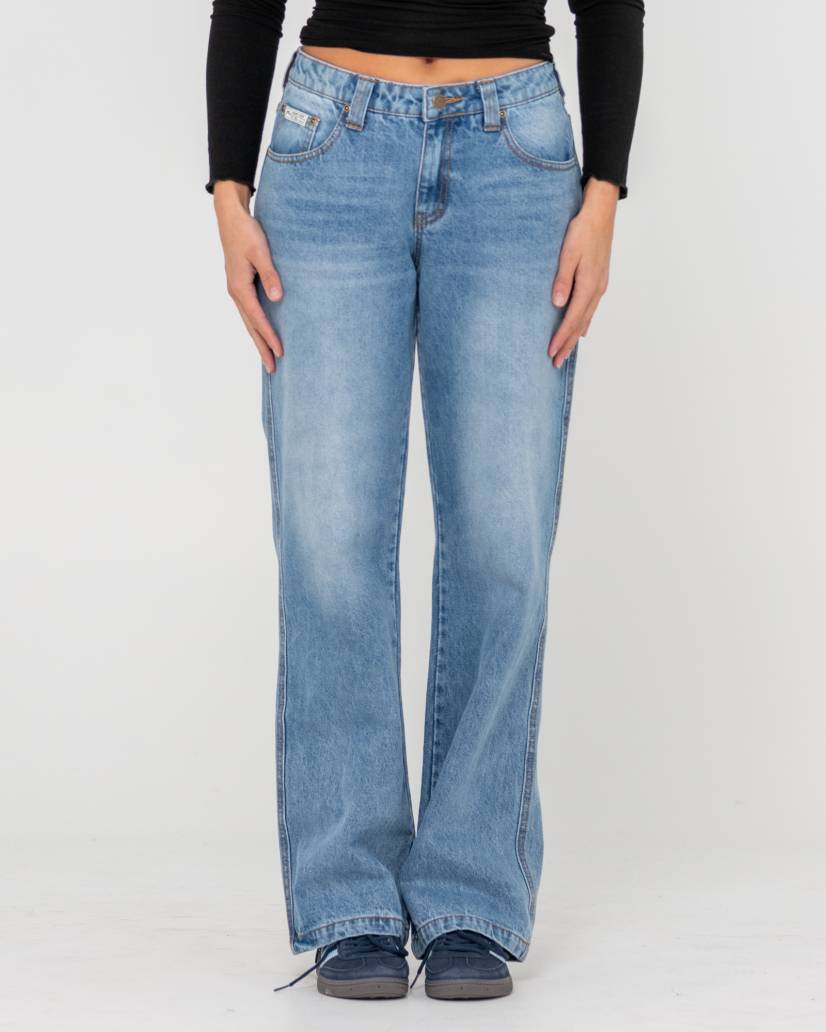 Suzy Straight Low Rise Jean - RustyPAL1446 - BDB - Blasted Middy Blue - 11