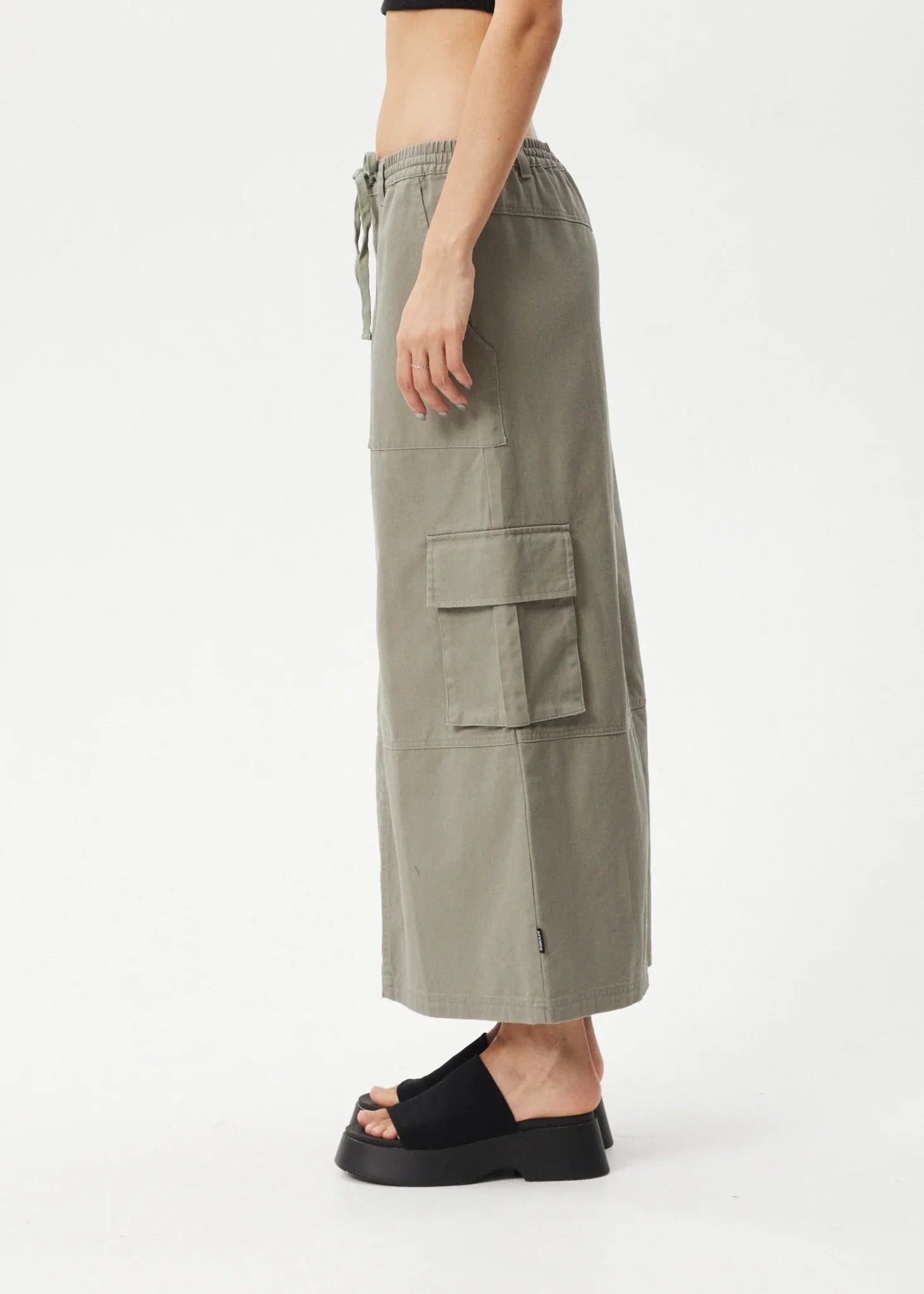 Tasman Cargo Maxi Skirt - AfendsW243906 - GOV - Grey Olive - L