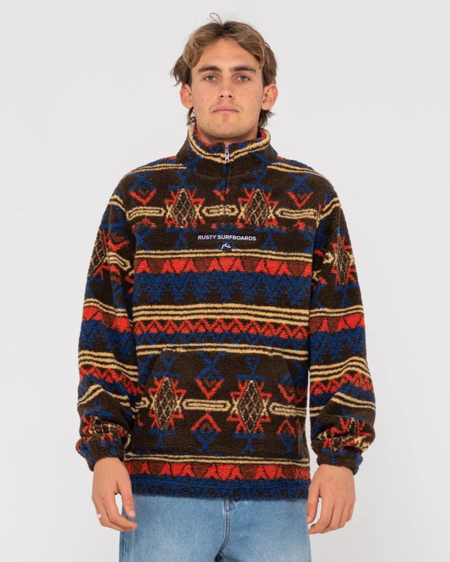 Teka 1/4 Zip Polar Fleece - RustyFTM1056 - FALCON - L