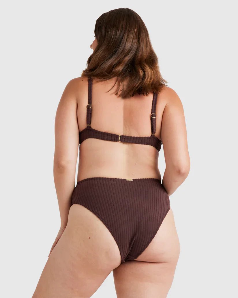 Terry Rib Chloe Bra - Billabongubjx300629 - rsl0 - Choc Cherry - 10