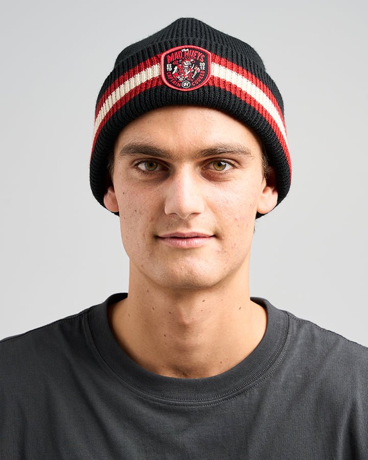 The Captains Cooked Beanie - The Mad HueysH225M06020 - Black - OSFA