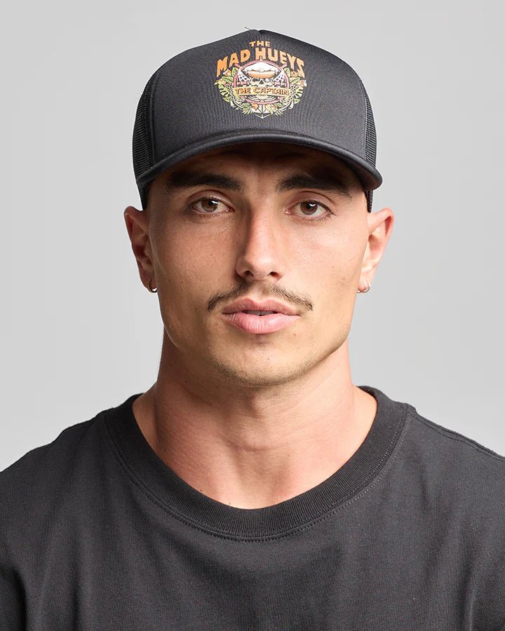The Island Captain Foam Trucker - The Mad HueysH124M06003 - Black - OSFM