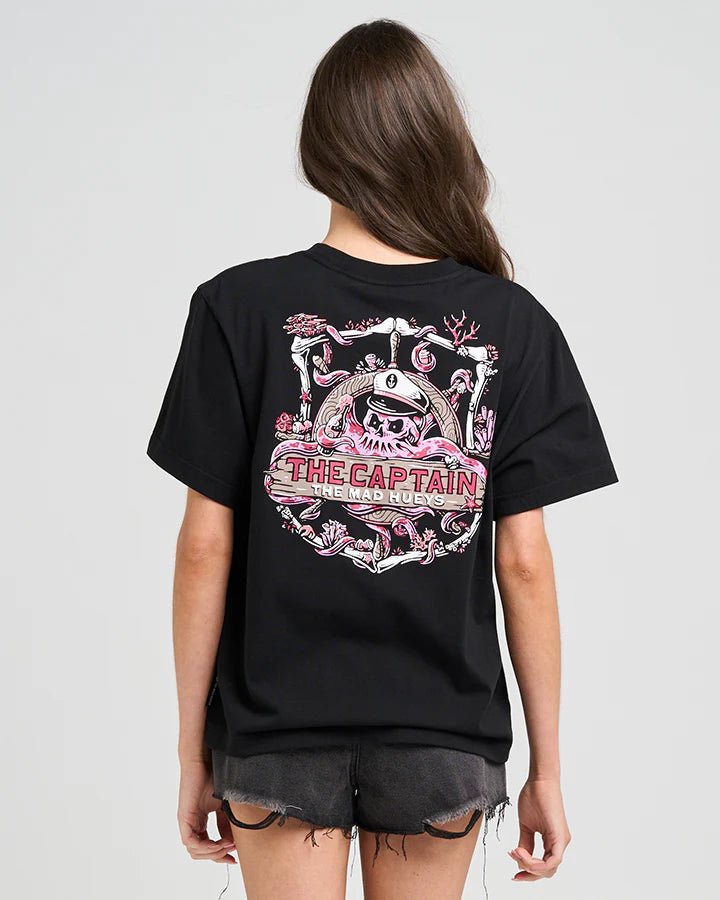 THE SEA CAPTAIN | WOMENS SS TEE - Mad HueysH425W01004 - BLACK - M