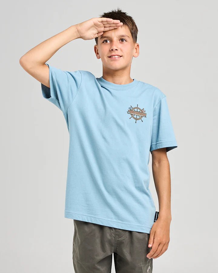 THE SEA CAPTAIN | YOUTH SS TEE - The Mad HueysH425B01003 - STEEL BLUE - 6