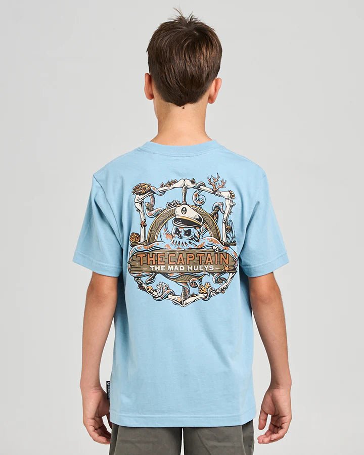THE SEA CAPTAIN | YOUTH SS TEE - The Mad HueysH425B01003 - STEEL BLUE - 6