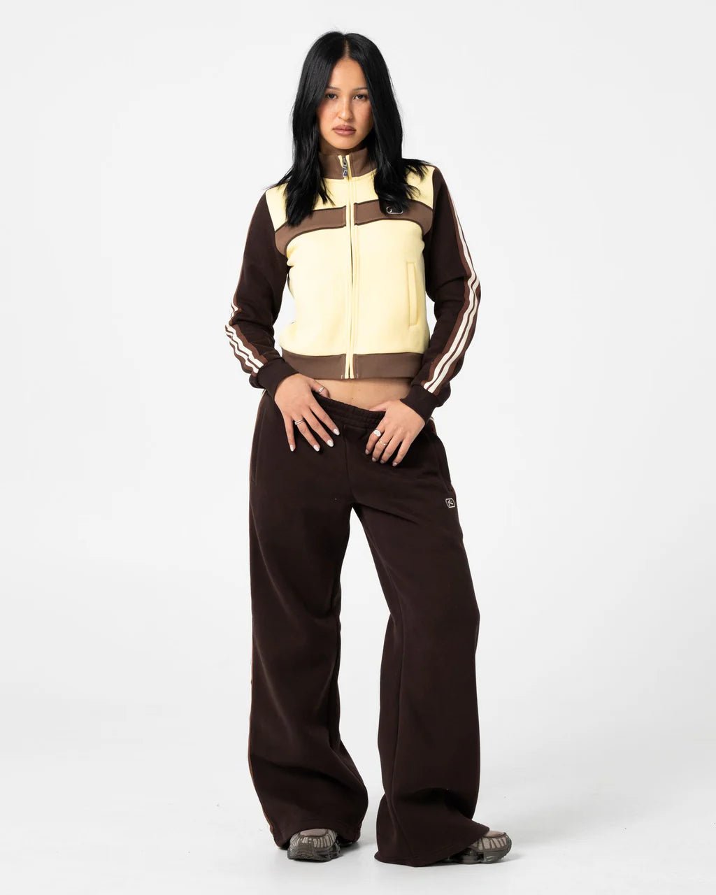 TOFFEE WIDE LEG FLEECE PANT - RustyPAL1497-JAVA-6