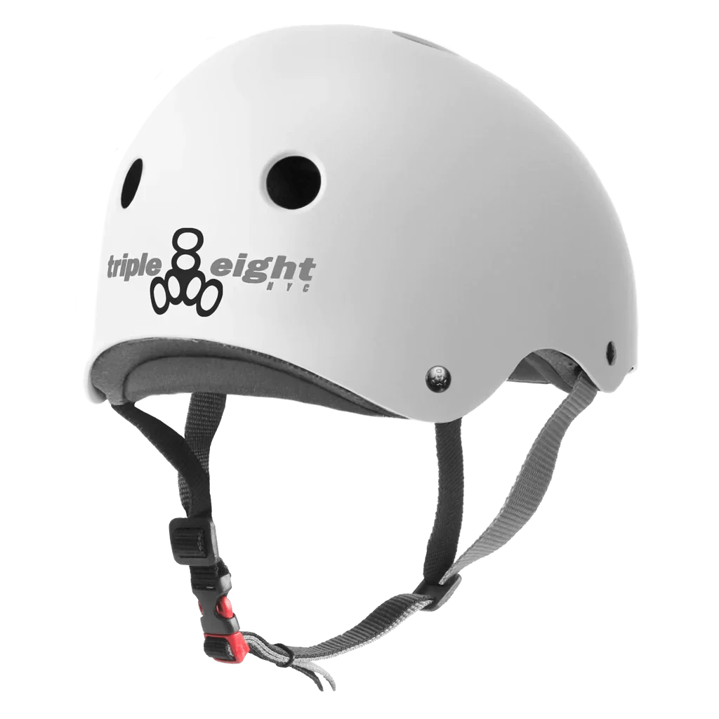 Triple 8 The Certified Helmet SS White Rubber - Go 4 Sportst83630 - White - StoM