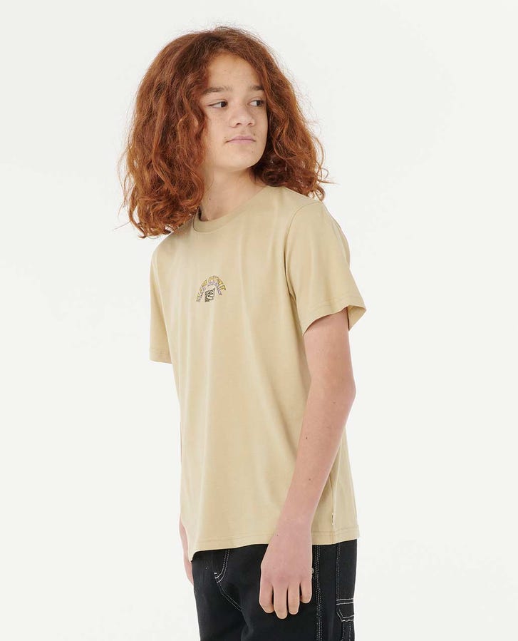 TROPIC DAZE ART TEE - BOY - Rip Curl123BTE - WASHED BLACK - 8