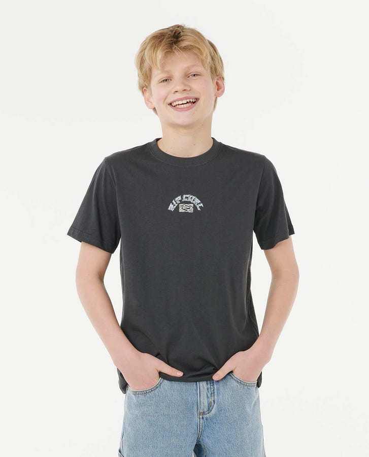 TROPIC DAZE ART TEE - BOY - Rip Curl123BTE - WASHED BLACK - 8