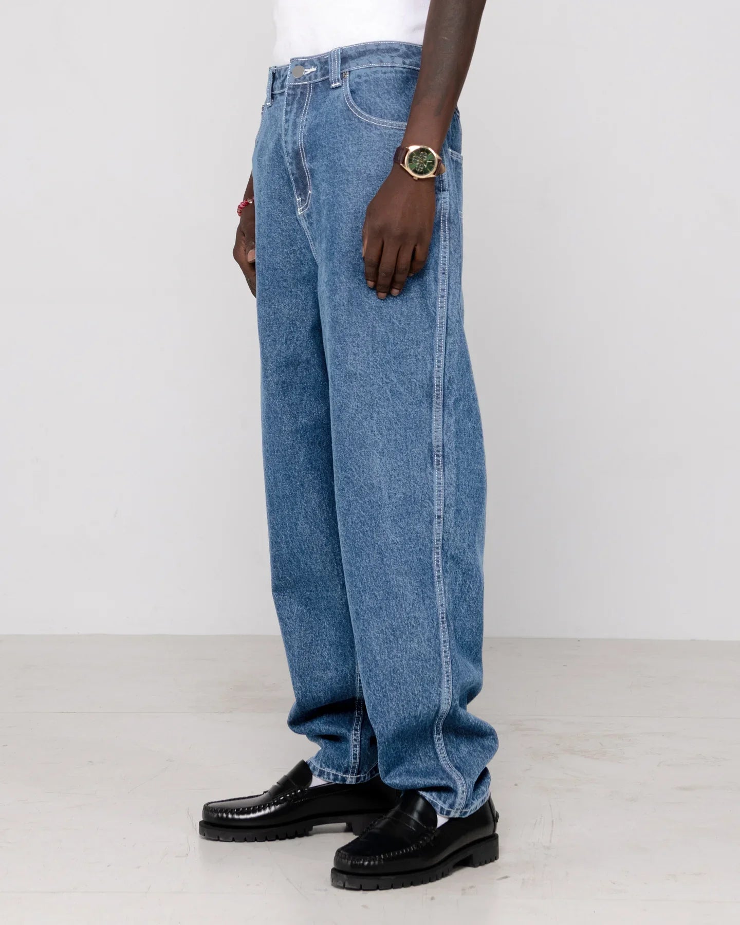Trusty Tapered Denim Jean - Rustydem0050 - mdy - Middy Blue - 28