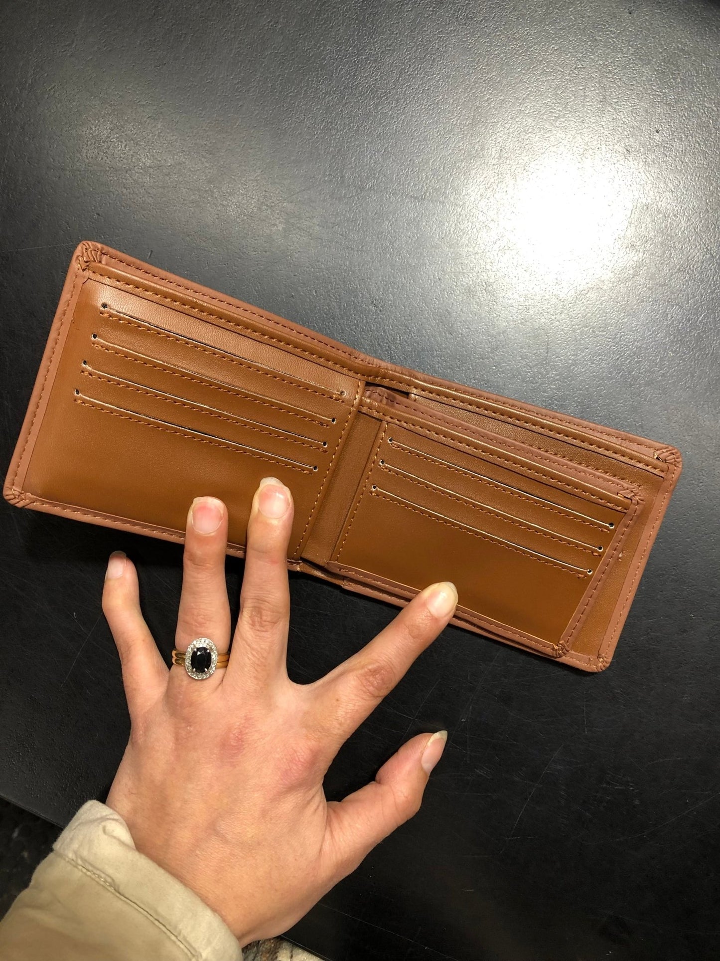 U Icon Leather Wallet - HurleyHU0078 - 291 - Tan - 1SZ