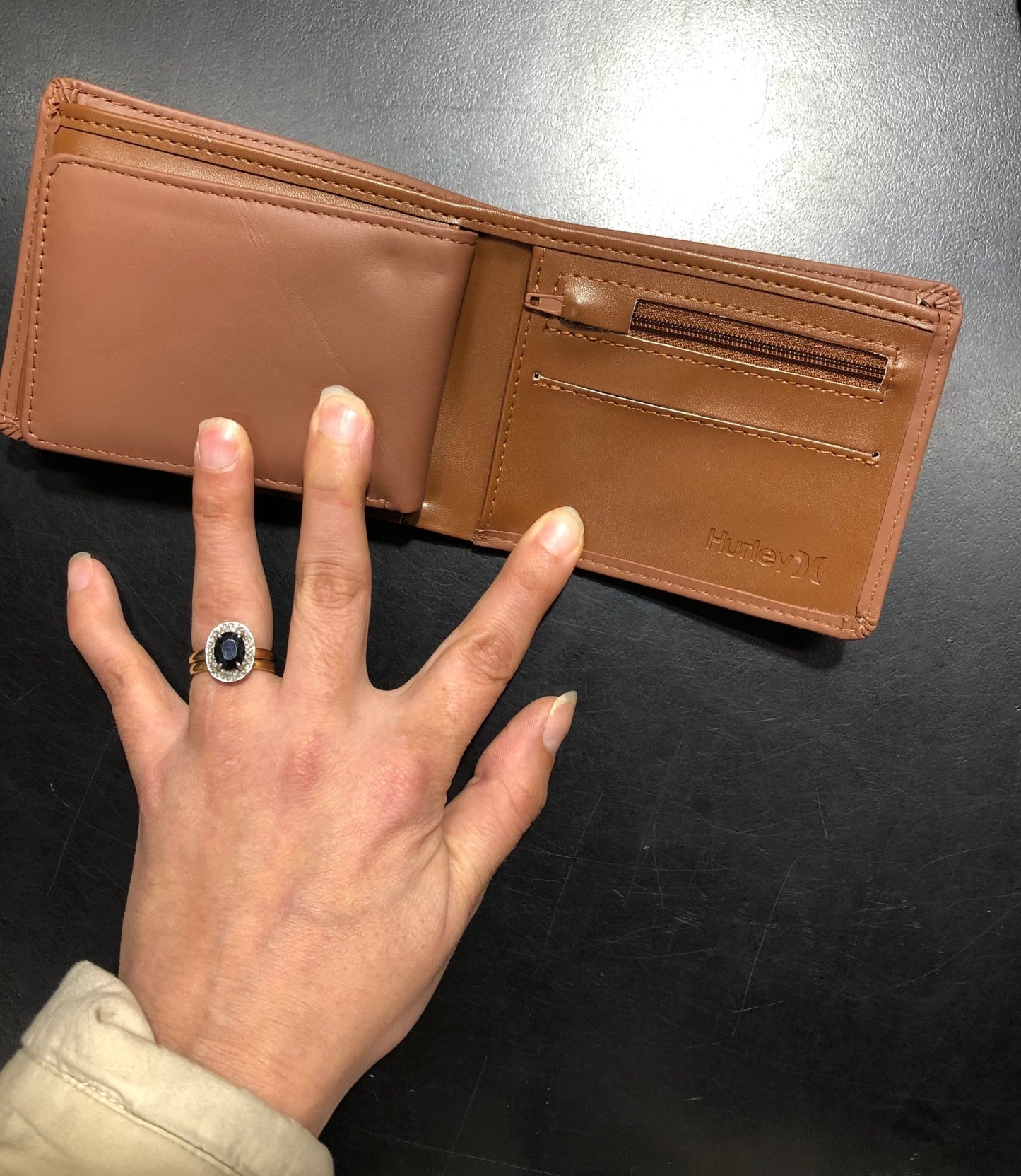 U Icon Leather Wallet - HurleyHU0078 - 291 - Tan - 1SZ