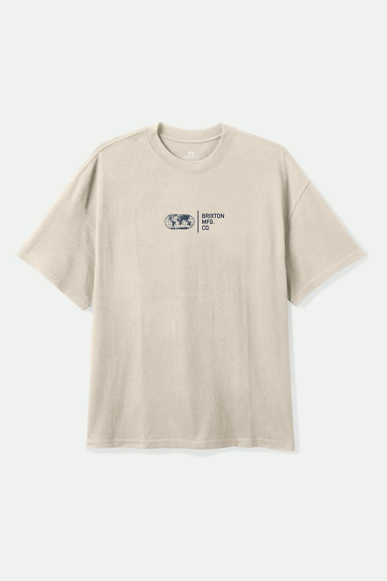 UNION HW RELAXED TEE - Brixton22813 - CREAM CLASSIC WASH - S
