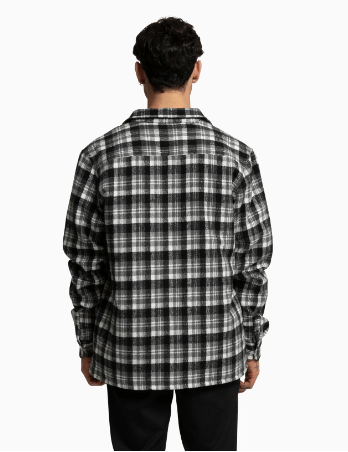 Union Plaid Ls Shirt - Hurleymlsau24unp - blk - Black - L