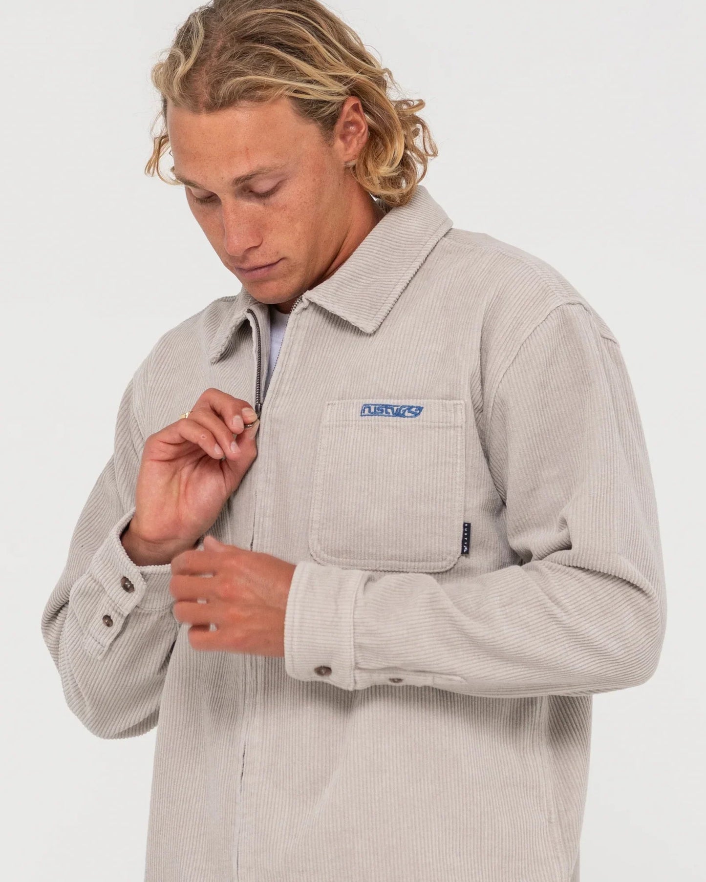 V8 Coup Cord Jacket - Rustyjkm0459 - ogy - Oyster Gray - L