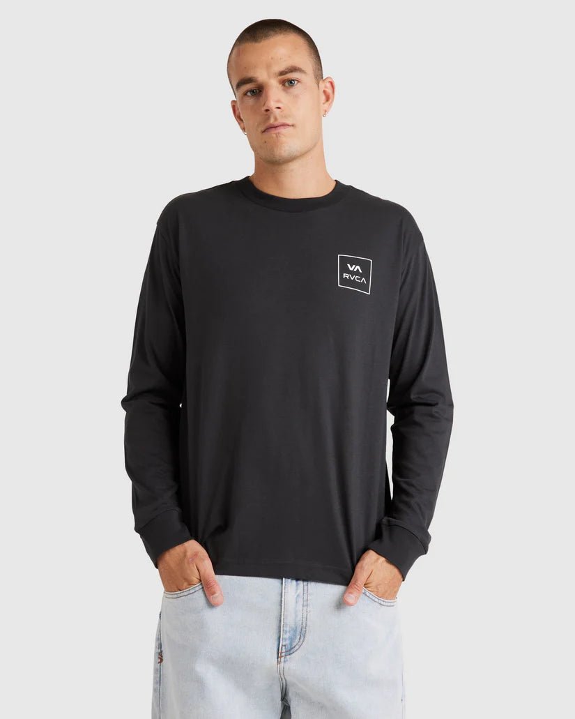 VA ALL THE WAYS LS TEE - RVCAUVYZT00113 - Washed Black - S