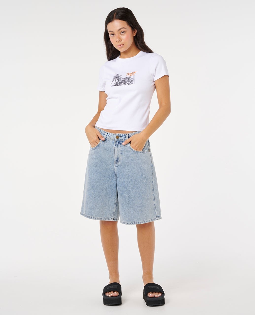 VACATION FITTED TEE - Rip Curl0KFWTE-OPTICAL WHITE-2XS