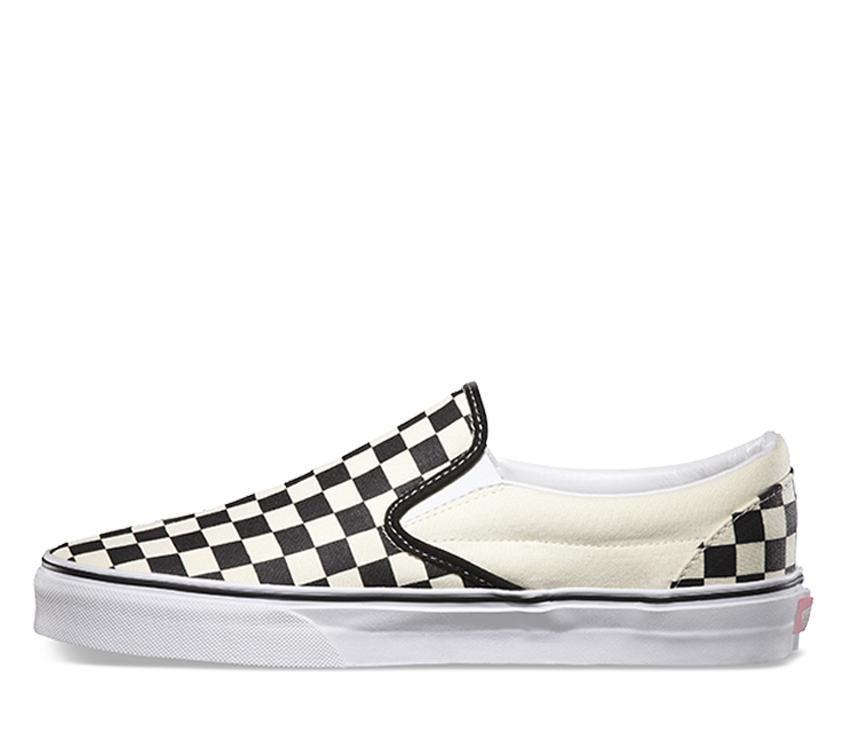 Vans Classic Slip On - VansVN000EYEBWW - Blk&Wht Chckerboard/Wht - 10to11.5