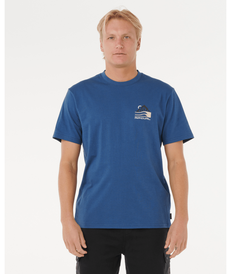 VAPORCOOL SEARCH RANGE TEE - Rip Curl0TFMTE - LIGHT NAVY - S