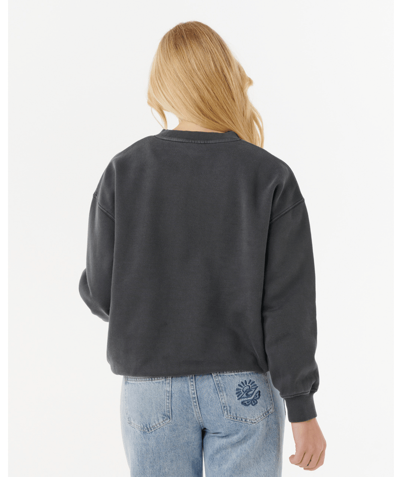 VARSITY SPORTS O/S CREW - Rip Curl09TWFL - WASHED BLACK - XS