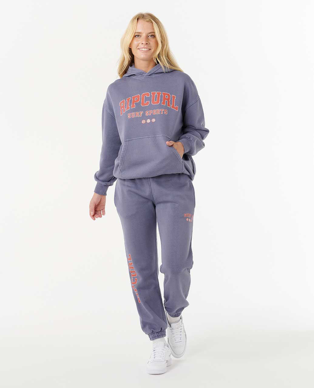 VARSITY SPORTS O/S HOOD - Rip Curl09UWFL - BLUE GREY - XS