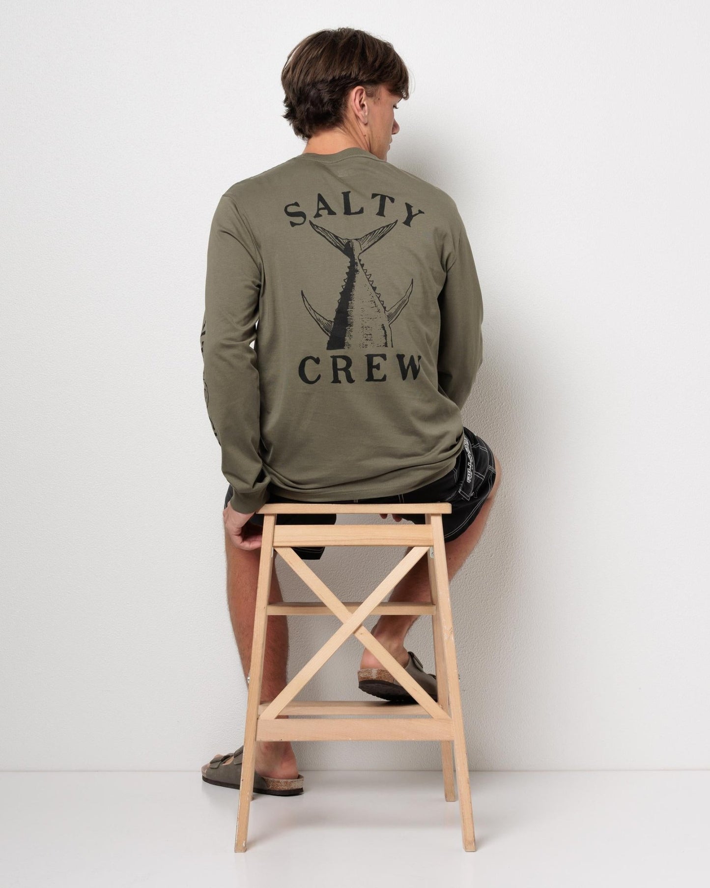 VINTAGE TAIL CLASSIC LS TEE - Salty CrewSCM64100-DUSTY OLIVE-S