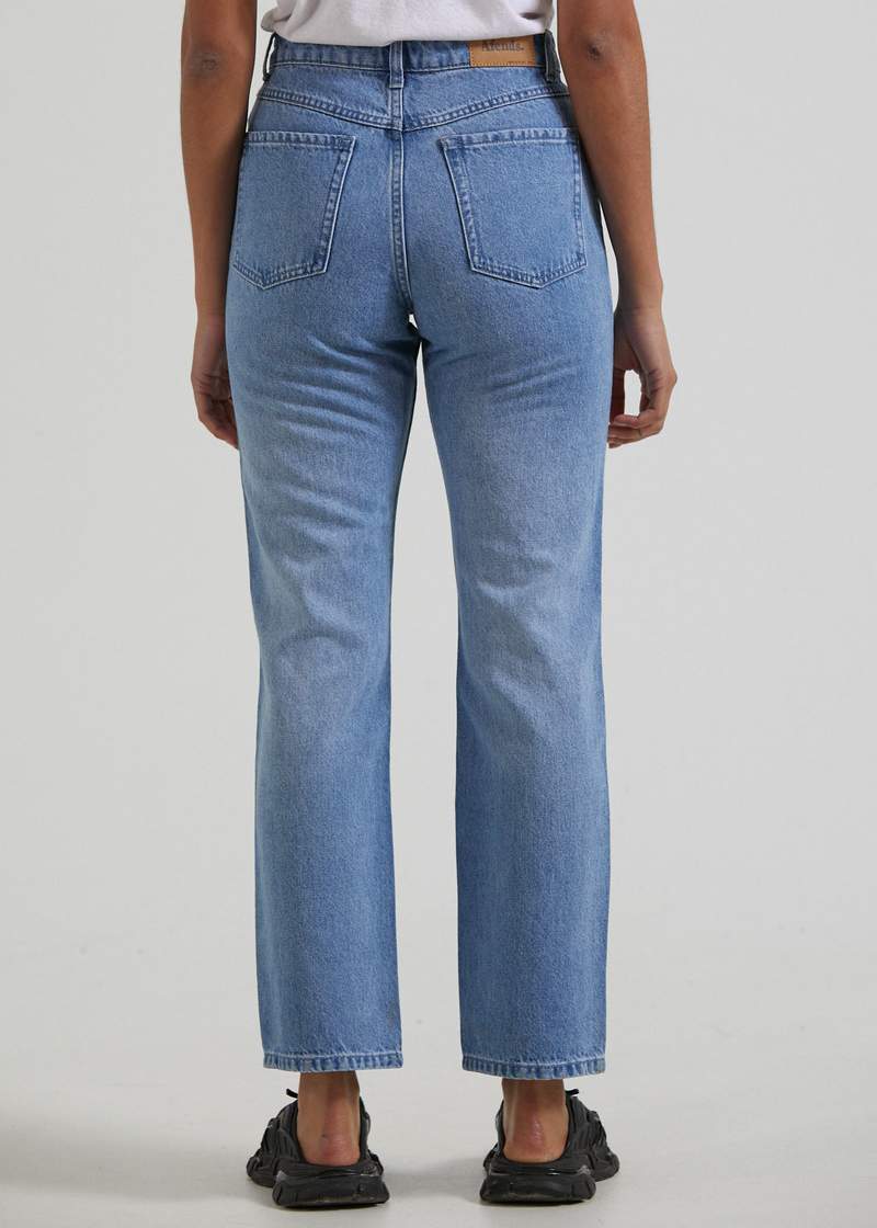 Violet Hemp Denim Bootleg Jean - AfendsW213451 - WNB - Worn Blue - 24