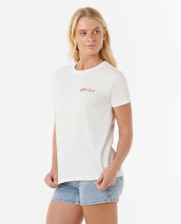 WAIKIKI STANDARD TEE - Rip Curl0JAWTE - BONE - XS
