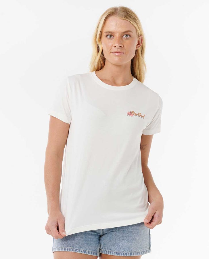 WAIKIKI STANDARD TEE - Rip Curl0JAWTE - BONE - XS