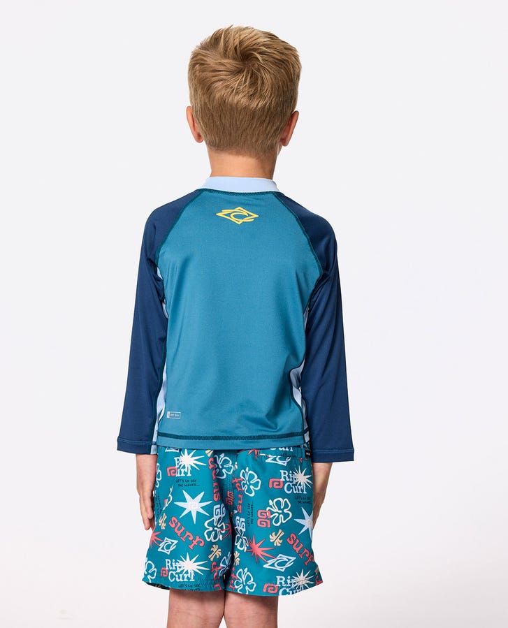 WAVE DAYZ UPF L/S - BOY - Rip Curl130TRV - STORM BLUE - 1 - 2