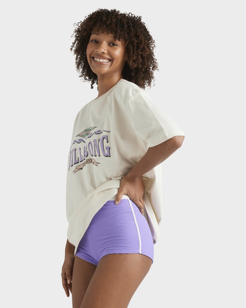 WAVE OUT TEE - Billabong24B353579 - Light Grey - XS/6