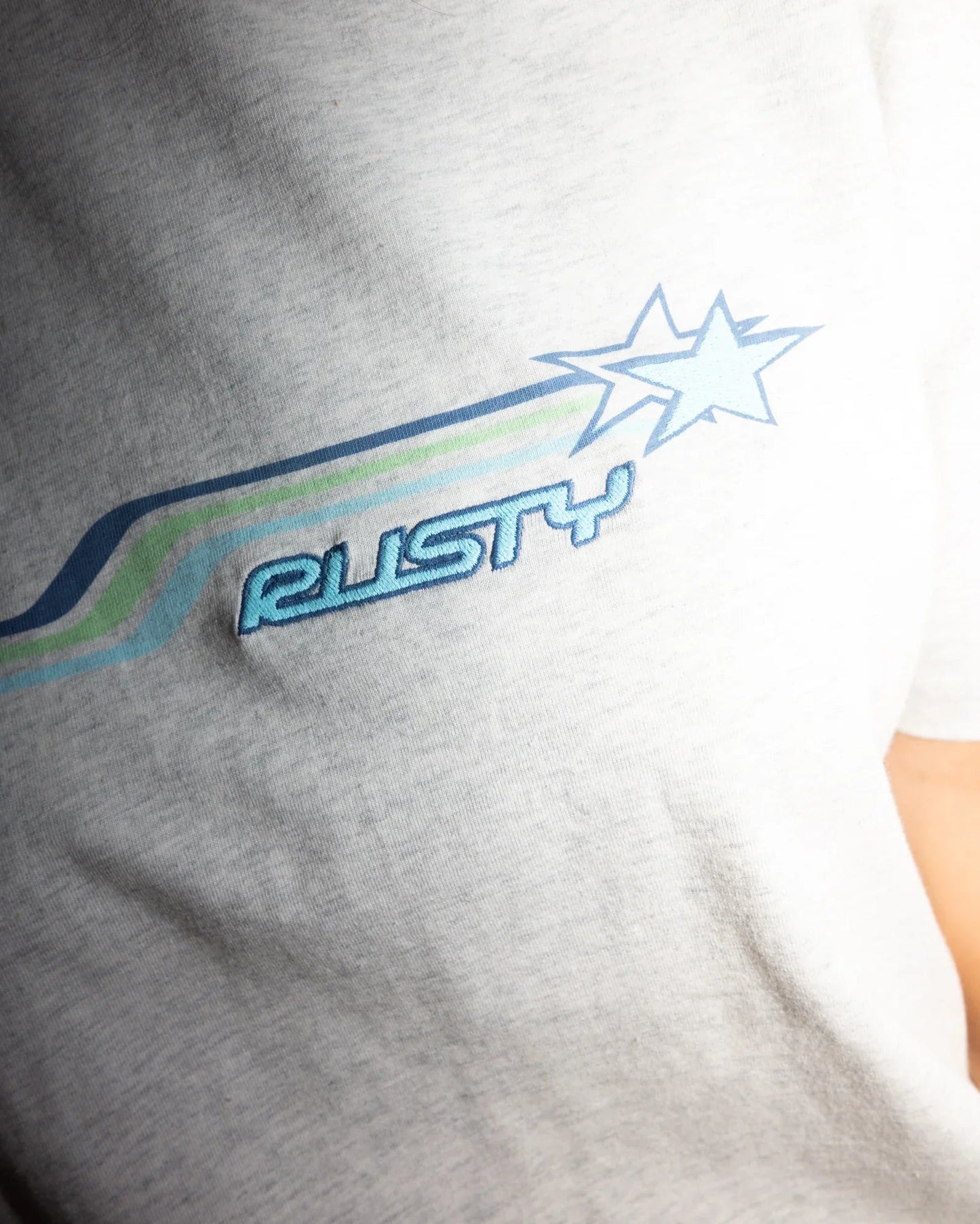 Wave Rider Oversize Short Sleeve Tee - RustyTTL11355 - ECM - Ecru Marle - 10