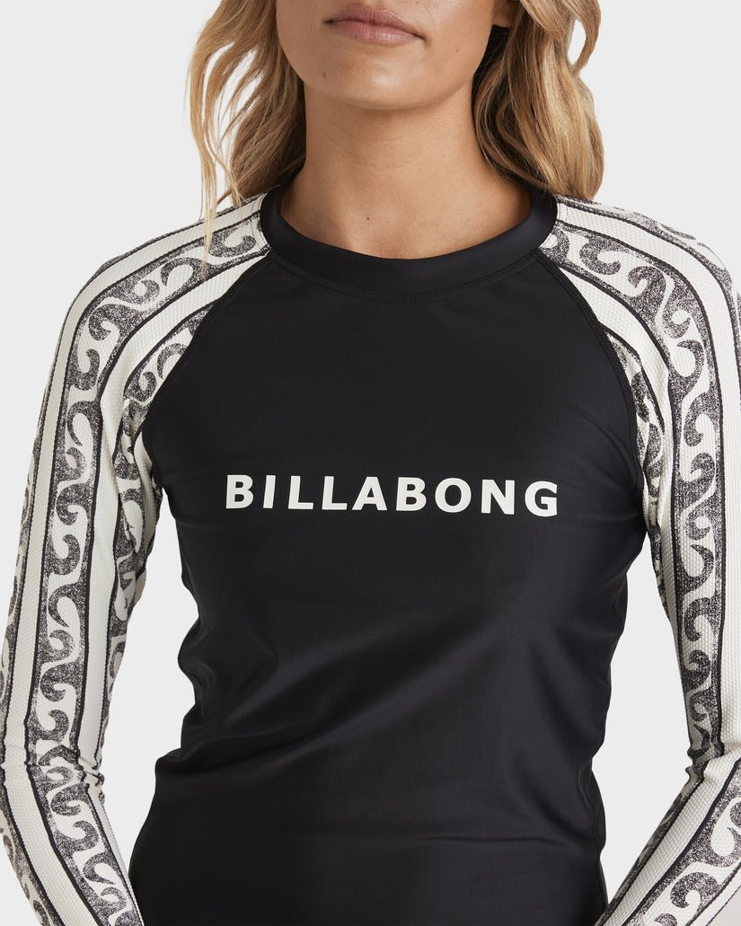 WAVE WATCHER LEILANI LS SSHIRT - Billabong24O033571 - Black/White - XL/14