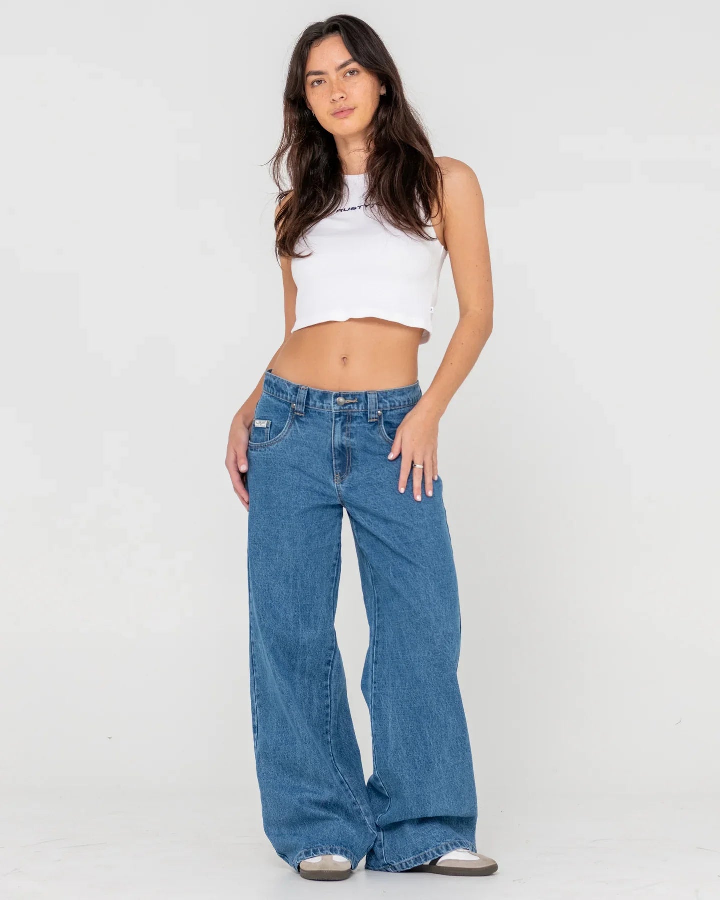Wendy Wide Low Rise Jean - RustyPAL1465 - MDY - Middy Blue - 10