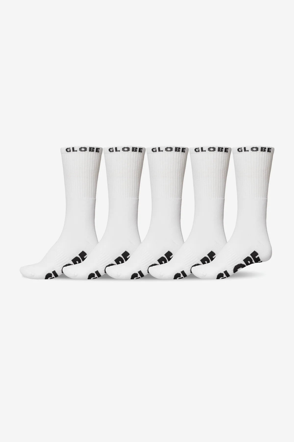 WHITEOUT HI CREW SOCK 5 PACK - GlobeGB72119002-WHITE-7-11M