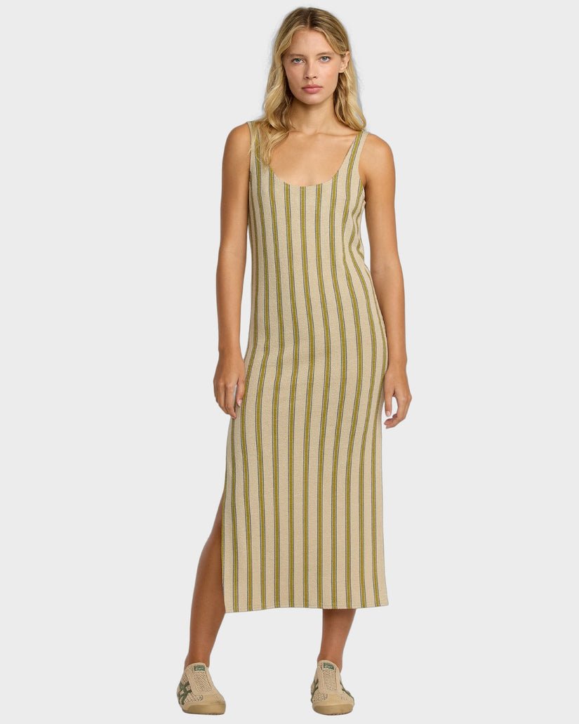 WILLOW TANK DRESS - RVCA23B133501 - Eucalyptus - S/8