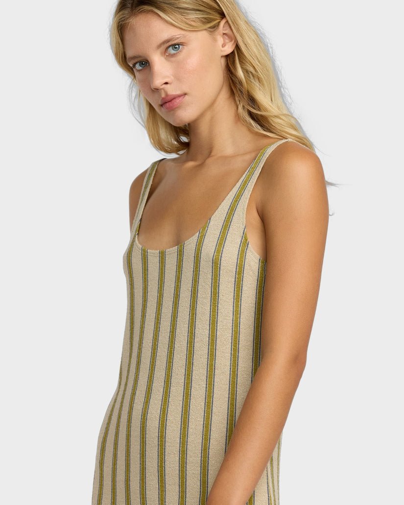 WILLOW TANK DRESS - RVCA23B133501 - Eucalyptus - S/8