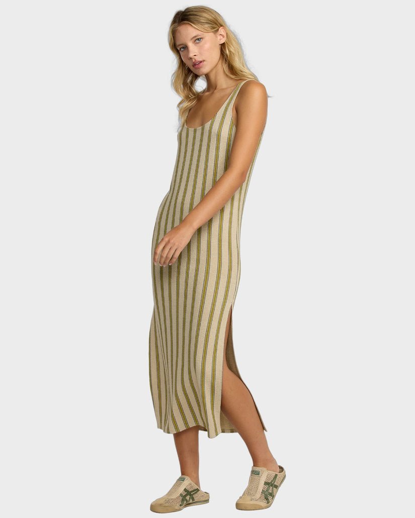 WILLOW TANK DRESS - RVCA23B133501 - Eucalyptus - S/8