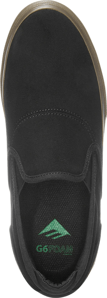 Wino G6 Slip - On Black/Black/Gum - Emerica6101000111 - 544 - Black/Black/Gum - 9