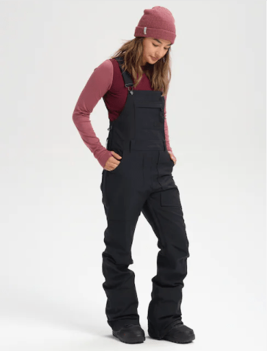 Womens Burton Avalon Bib True Black - Burton Australia17143103001 - True Black - L