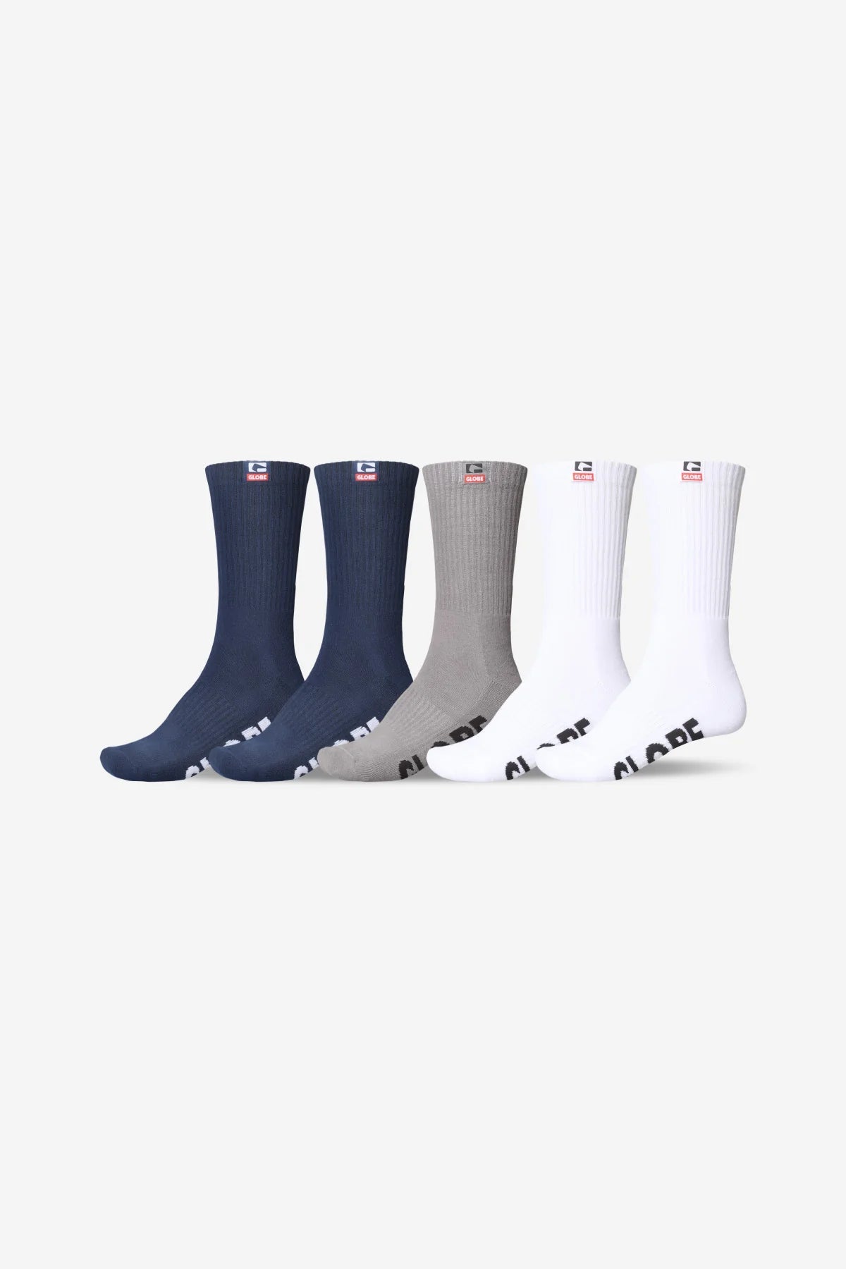 WOVEN LOGO HI CREW SOCK 5 PACK -GlobeGB72439004-ASSORTED-7-11M
