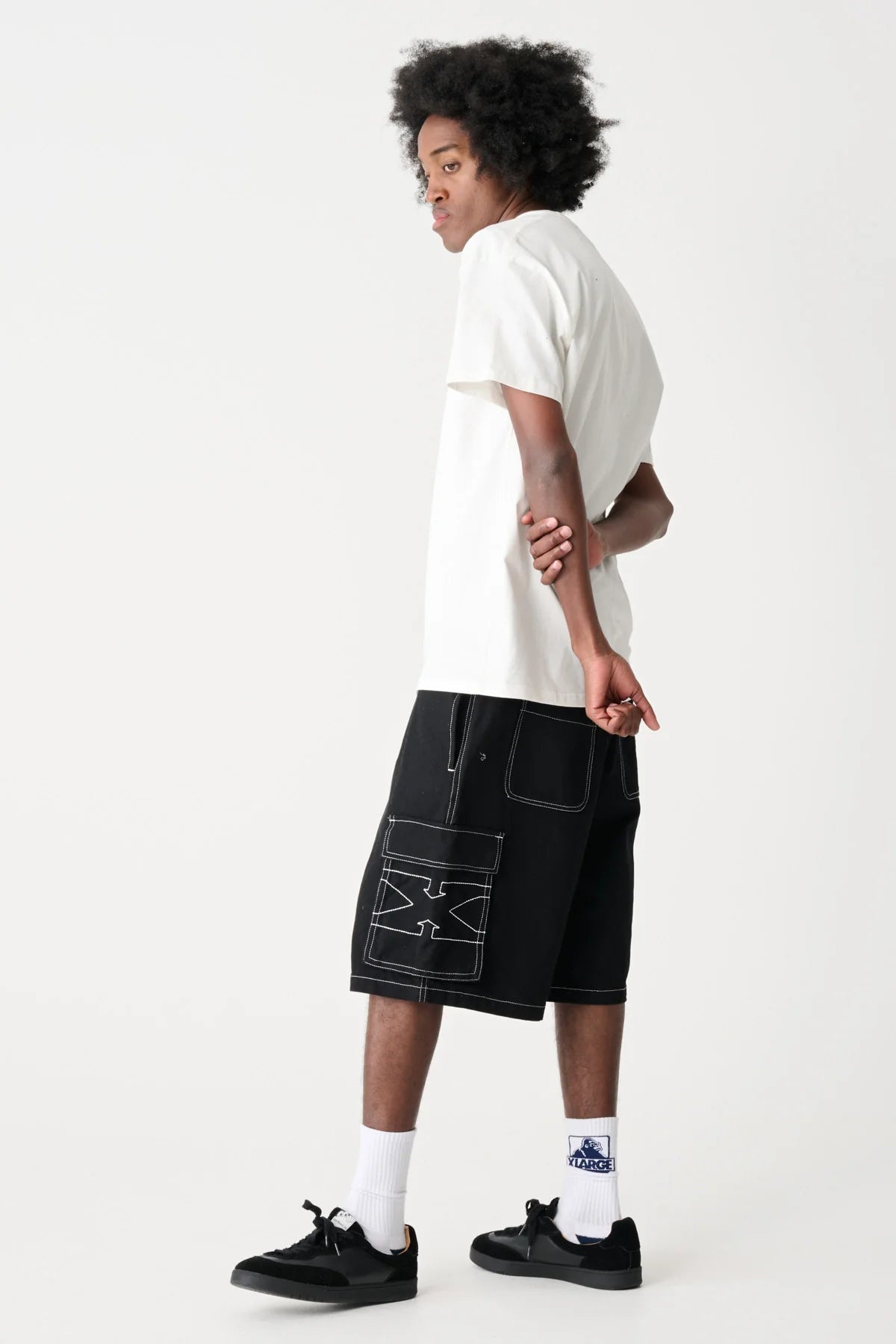 X CONTRAST CARGO SHORT - XlargeXL025S1606 - BLACK - XS
