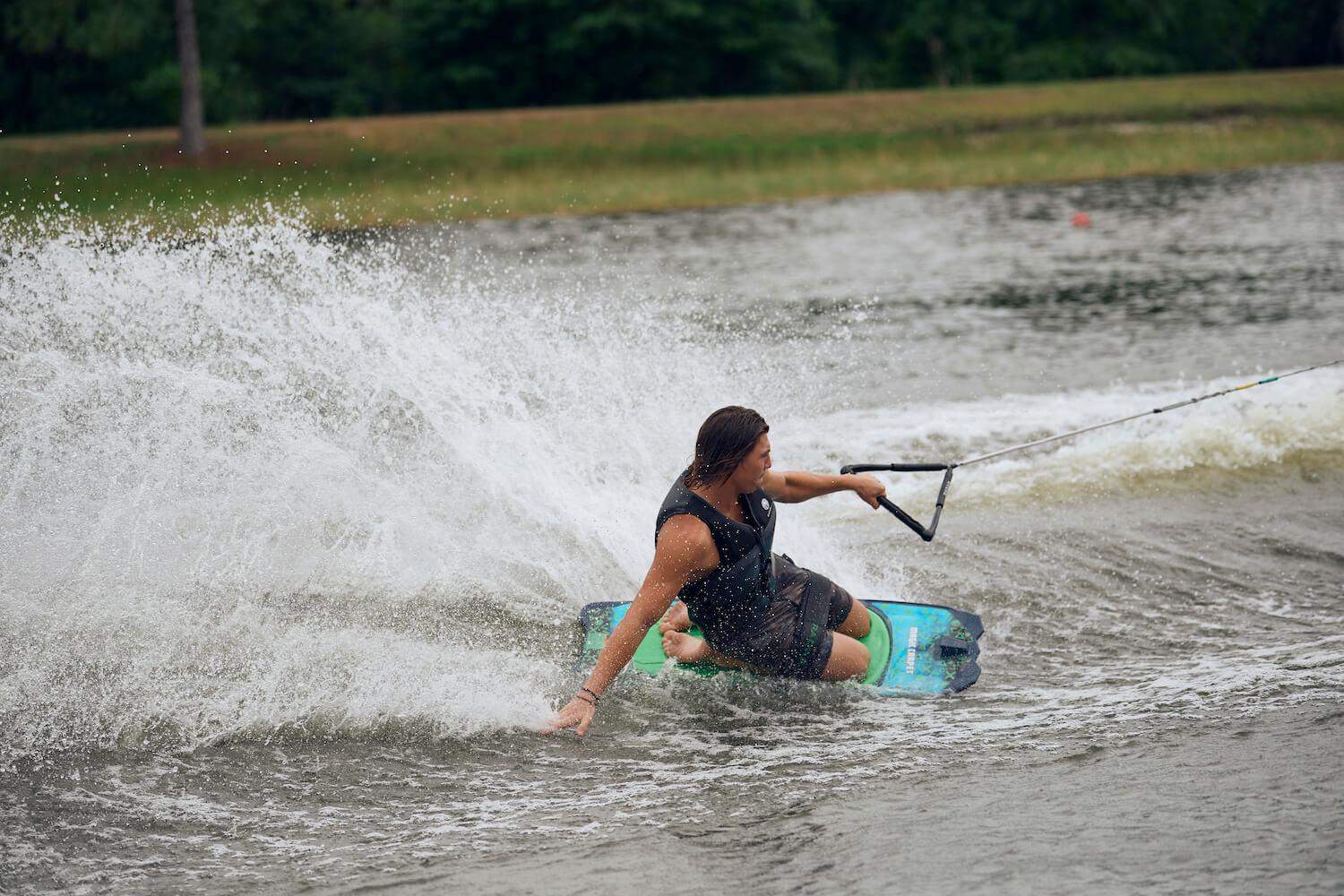 2023 Radar Magic Carpet Kneeboard Teal / Fluorescent Green No Size -Radar230320-Teal / Fluorescent Green-No Size