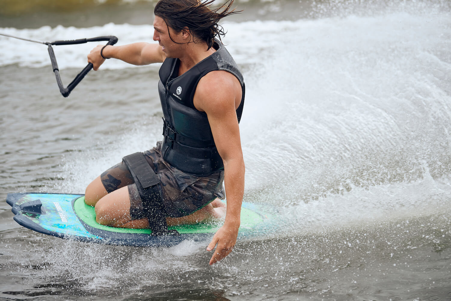 2023 Radar Magic Carpet Kneeboard Teal / Fluorescent Green No Size -Radar230320-Teal / Fluorescent Green-No Size