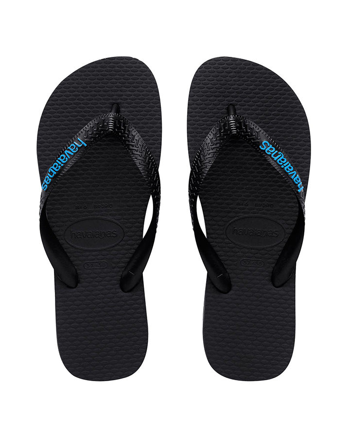 Havaianas Rubber Logo Black/Blue