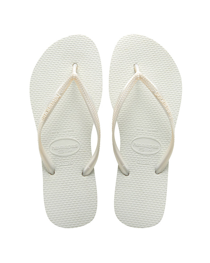 Havaianas Slim Metallic White Skin Ski Surf Ballarat