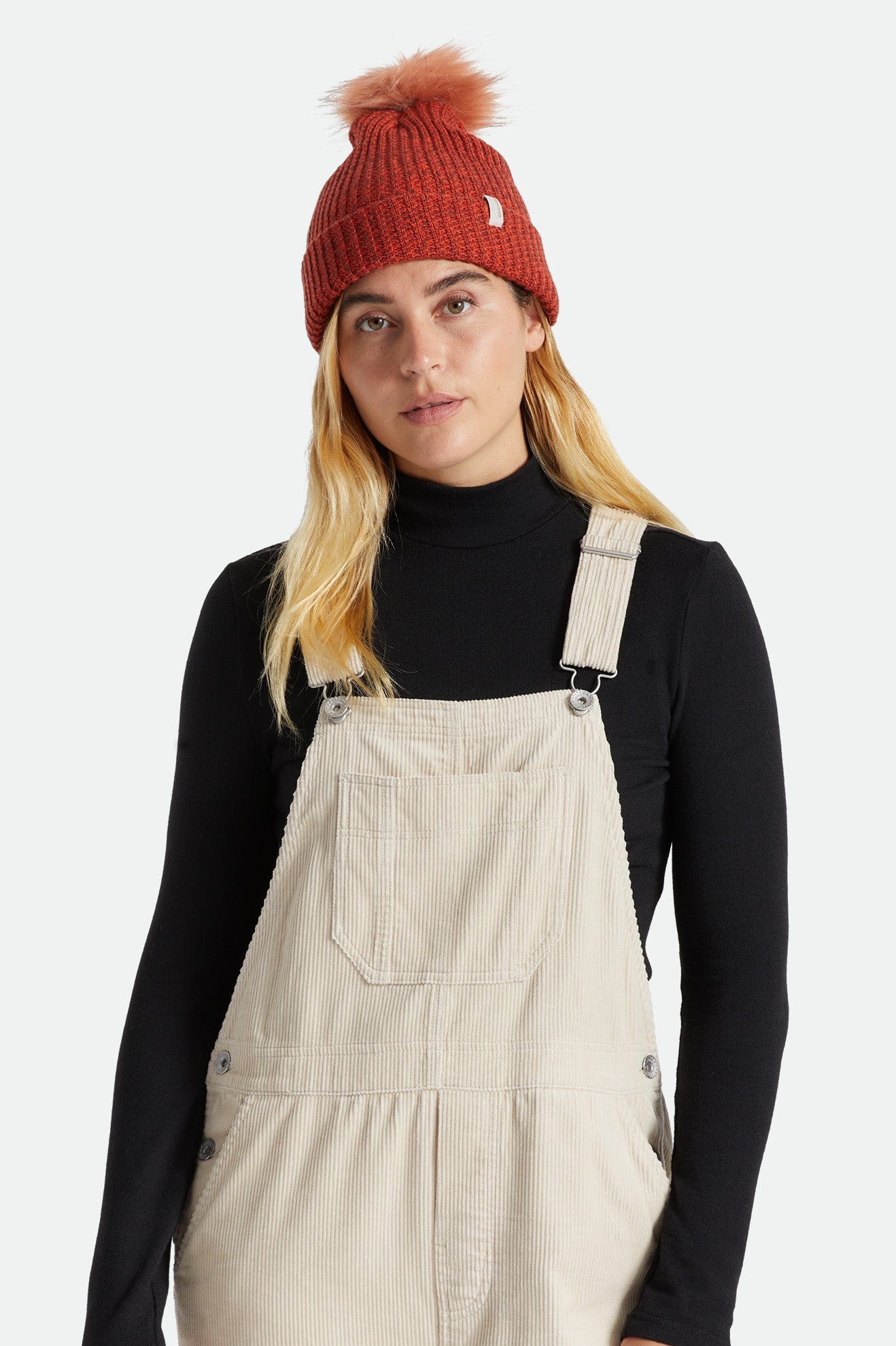 ALISON BEANIE -Brixton10807-DARK BRICK/PHOENIX ORANGE-O/S