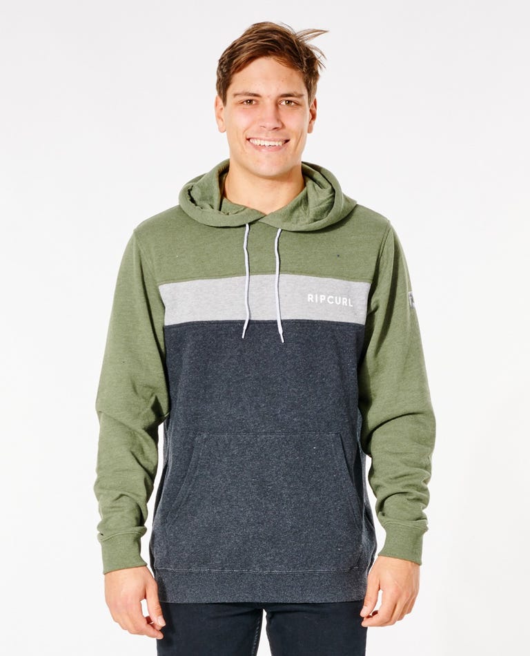UNDERTOW PANEL HOOD Clothing - Mens - Tops - Hoodies Rip Curl OLIVE MARLE 2XL